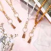 Keechhains boho personalizzato personalizzato in legno di legno badge ideale di mamma mama in fuga collana con tassel chic takechain regalo