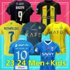 23 24 NEYMAR JR Al Nassr FC Ronaldo BENZEMA maglie da calcio Uomo Bambini KitAl Hilal Saudita uniforme CR7 ragazzi2023 2024 Maglia da calcio Tifosi Versione giocatore maglia Arabia Saudita