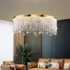 Modern Luxury Chandelier Nordic Design Tassel Lighting Interior Dining Room Living Room Bedroom Hotel Villa High-end Gloss Lamps