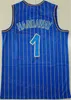 Tjänade basket retro penny hardaway tröjor stad Paolo Banchero 5 Tracy McGrady 1 Vintage Man All Stitched Statement Classic Breactable Team Black Blue White