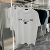 Italië D G merk Tees milaan designer mode heren vrouw Luxe Zwart wit 100% Katoen onberispelijke correcte letter Print Grafische T-shirts Polo's tops shirt Korte mouw tees
