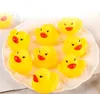 Fashion Bath Water Duck Toy Baby Small DuckToy Mini Yellow Rubber Ducks Children Swimming Beach Gifts 460Q