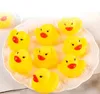 Fashion Bath Water Duck Toy Baby Small DuckToy Mini Yellow Rubber Ducks Children Swimming Beach Gifts 460Q