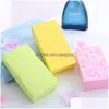 Bath Brushes, Sponges & Scrubbers Bath Sponge Lace Printed Scrub Shower Baby Baths Scrubber Exfoliating Beauty Skin Care Sponges Face Dhuvz