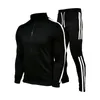 Survêtements pour hommes Printemps et automne Vêtements Tendances de la mode pour hommes 2023 Simple Durable Lavable Deux pièces Ensemble pour Gym Track Sweat Suit 231118