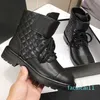 Botas de piel de vaca con tacón medio para Mujer, zapatos con relieve interior, Botas bordadas de piel de becerro