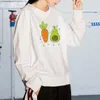 Con cappuccio femminile Avocado Avocado Donne Festa di cartone animato Pullover da donna coreana Pullover autunno cotone sottili abiti moletom femminino