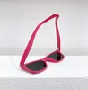 Rosa-graue quadratische Sport-Sonnenbrille für Damen, modische Brillen, Designer-Sonnenbrillen, Occhiali da sole UV400-Brillen mit Box