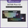 キーボードAkko 5075bプラスV2 75メカニカルゲームキーボード3 5ピンスワップ3つのモードRGB 2 4GHzワイヤレスUSBタイプC Bluetooth 5 0 231117