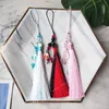 Mo Dao Zu Shi Anime Keychain Woman Grandmaster of Demonic Cultivation GongLing Long Palace Bell Tassel Bells Waist Hanged Metal Fashion JewelryKey Chains anime