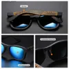 Solglasögon handgjorda svart bambu träram solglasögon för kvinnor män polariserade vintage bambu trärolglasögon q231120