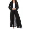 Vêtements ethniques Cardigan Musulman Abaya Femmes Kaftan Robe Lâche Fleur Islamique Turc Longues Robes Maxi Muslimah Dubaï