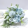 Fiori decorativi Mulit Colors Silk Peony Artificial Rose Wedding Home Fai da te Decor Big Bouquet Accessori in schiuma Craft White Fake Flower