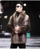 Men's Fur Faux Fur S-9XL Men's Fur Jacket Mink Coat Medium Length Imitation Fox Thickened To Keep Warm Winter Clothing Winter 231118