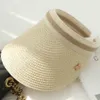 Sommerhut mit Bienenmuster Frau Visiere Casquettes Caps Luxus Designer Cap Beach Hats Top Beanie 5 Farben Optional188D