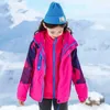 Chaquetas de caza para niños de invierno 3 en 1 para exteriores 110-160, forro polar desmontable para niños, abrigo cálido para acampar, senderismo, escalada, esquí, días fríos