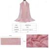 Foulards paillettes Lurex écharpe femmes musulman miroitant Hijab Polyester Maxi châles brillants pour dames robe femme étoles de fête