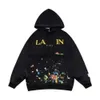 2023 Lanvin Hoodie Men's Hoodies Sweatshirts Designer Classic Fashion Tide Loose and Versatile Splash-Bink Graffiti Printed714 647 443