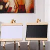 Pcs Mini Drawing Board Wedding Cards Floor Easel Stand With Box Small Chalkboard Sign Wooden Blackboard Office