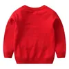 Pullover Christmas 2023 Sweters Baby Boy Girl Cartoon Knit Kranie ciepłe ubrania dla dzieci Autumn Zime Children Xmas 231117