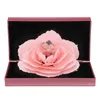 10pc smycken lådor 3d mode elegant ring Happy Red Box Wedding Engagement Box Rose Gift Love Smyckes Display Storage Helf 231118