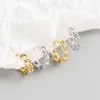 Hoop Earrings & Huggie Luxury S925 Sterling Silver Personality Dainty Designer Trendy For Women Fashion Minimalist Jewelry Joias Ouro 18kHoo