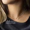 Pendentifs de collier EManco ne se décolore pas 3 pièces minimaliste en acier inoxydable collier femmes couches chaîne collier ras du cou pour les femmes pendentif collier bijoux Z0417