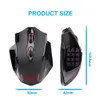 Ratos REDRAGON Impact Elite M913 RGB USB 2.4G Wireless Gaming Mouse 16000 DPI 16 botões programáveis ergonômicos para gamer PC 231117