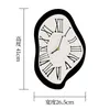 Wall Clocks Ins Wind Roman Numerals Decorated Clock For Living Room Offers With Melting Stickers Watch