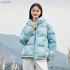 Mulheres para baixo parkas semir jaqueta feminina h-tingido todo com capuz pão casaco na moda inverno doce legal oversize jacketl231118