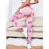 Kobiety legginsy kobiety bezproblemowe barwniki legginsy nadruku legginsy wysokie talia fitness Podnoszenie Knitówki na zewnątrz rajstopy mody T231118