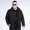 Piumino da uomo Plus Size 10XL 12XL 8XL 6XL 5XL Giacche invernali da uomo Moda per il tempo libero Cappello Corto imbottito in cotone Isoft Warm Parkars Jacket