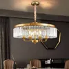 American Style Glossy Chandelier Luxurious Crystal Chandelier Chain Home Decor Lamps Indoor Lighting Candle Holder Chandelier