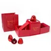 Scatole per gioielli da 10 pezzi Sollevamento scatola regalo rosa Collana anello espositore Fidanzata Compleanno Natale Regalo di San Valentino Nuovi accessori 231118