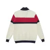 Camisola com capuz Designers masculinos Allover Letter Tech Fleeces Suéteres Contraste Cor Cardigan Sweater Jaqueta Homens Mulheres Letra G Sportswear