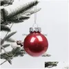 Décorations de Noël Anti-Goutte Gonflable Noël 6 / 8Cm Pet Boule Transparente Décorations d'arbre Boules Suspendues Ensemble 6pcs Livraison Directe Accueil Dhwmi