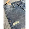 Herren-Jeans, Herren-Designer-Hosen, Beine, offene Gabel, enge Capris, Denim-Hose, Fleece hinzufügen, verdicken, warme Schlankheits-Jeans, Markenstoff, Dh56V