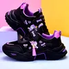 Sneakers Spring Girls' Sports Shoes Leather Waterproof Children's Leisure Student Running Kids 231117