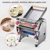 Electric Noodle Press Machine Stainless Steel Noodle Machine Desktop Pasta Dumpling Maker Commercial Kneading Noodle Machine