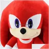 Peluches en peluche Super Sonic Hedgehog Doll Tarsnack Toy Drop Delivery Jouets Cadeaux Dh4Qt