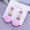 Boucles d'oreilles pendantes mode coréenne pendantes à la mode acrylique pour les femmes bijoux doux fête romantique adolescents 2023