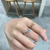 Solitaire Ring 2023 Summer Women Fashion Sun Moon Star Rings Set Elegant Temperament Sparkling Finger Party Jewelry Accessories Gift 231117