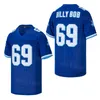 Movie Football Varsity Blues Jersey West Canaan Coyotes 82 Charlie Tweeder 69 Billy Bob Polk High 33 Al Bundy Teamkleur Blauw All Stitched Ademend University