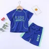 Kleidungssets 1 2 3 4 5 Jahre alte Kinder Basketballanzug Sommer Junge Mädchen Sport definiert Kinderkleidung 2-teiliges Set Jungen T-Shirt + Shorts Outfits