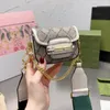 Kvinnors handväska designer en axelväska mode mini väska bred axel rem läder material khaki brun sadel väska lyx mini crossbody väska urse handväska