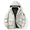 Homens Down Parkas Jaquetas de Inverno Homens Casacos À Prova D 'Água Oversize 5XL 6XL 7XL Plus Size Pato Branco Com Capuz Engrossar Quente Windbreak Sobretudo 231117