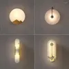 Vägglampor lampa retro för läsning av glas sconces trådlöst led lätt sovrum