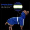 Dog Apparel Raincoat For Dogs Waterproof Coat Jacket Reflective Clothes Small Medium Large Labrador S-5Xl 3 Colors 211027 Drop Deliv Dh7Wy