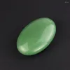 Figuras decorativas Green Aventurine Quartz Masaje caído Mineral Cristal Polido Pulido Pedra de palma para regalos de fiesta