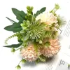 Decoratieve bloemen Simulatie Ball Chrysanthemum Realistische faux Home Wedding Decor Bolbous Flower